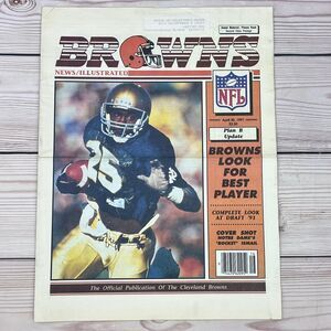 1991 Cleveland Browns News Illustrated NFL Pre-Draft Issue Ismail/Favre/Turner